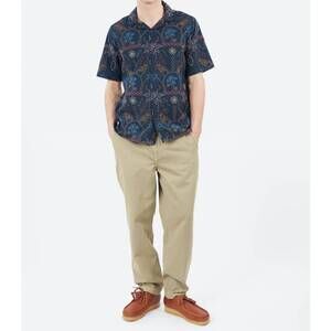 NEW WAX LONDON didcot short sleeve shirt in navy